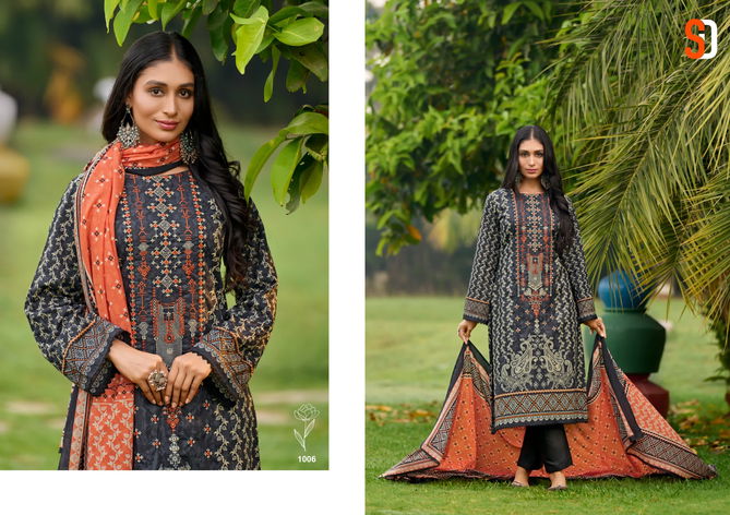 Bin Saeed Lawn Vol 6 By Shraddha Cotton Pakistani Suits Wholesale Exporters In India